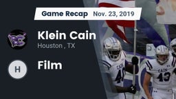 Recap: Klein Cain  vs.  Film 2019