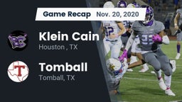 Recap: Klein Cain  vs. Tomball  2020