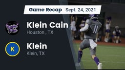 Recap: Klein Cain  vs. Klein  2021