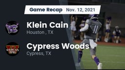 Recap: Klein Cain  vs. Cypress Woods  2021
