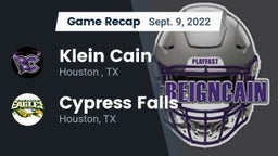 Recap: Klein Cain  vs. Cypress Falls  2022
