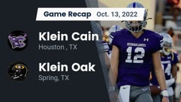 Recap: Klein Cain  vs. Klein Oak  2022