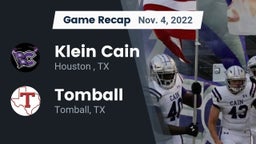 Recap: Klein Cain  vs. Tomball  2022