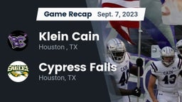 Recap: Klein Cain  vs. Cypress Falls  2023