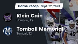 Recap: Klein Cain  vs. Tomball Memorial  2023