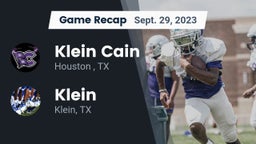 Recap: Klein Cain  vs. Klein  2023