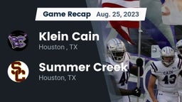 Recap: Klein Cain  vs. Summer Creek  2023