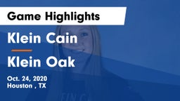Klein Cain  vs Klein Oak  Game Highlights - Oct. 24, 2020