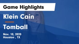 Klein Cain  vs Tomball  Game Highlights - Nov. 10, 2020