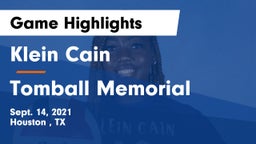 Klein Cain  vs Tomball Memorial  Game Highlights - Sept. 14, 2021