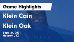 Klein Cain  vs Klein Oak  Game Highlights - Sept. 24, 2021