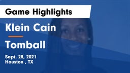 Klein Cain  vs Tomball  Game Highlights - Sept. 28, 2021