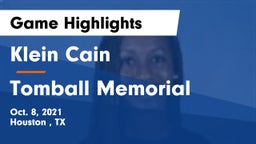 Klein Cain  vs Tomball Memorial Game Highlights - Oct. 8, 2021