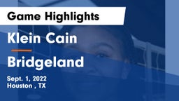 Klein Cain  vs Bridgeland  Game Highlights - Sept. 1, 2022