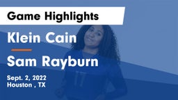 Klein Cain  vs Sam Rayburn  Game Highlights - Sept. 2, 2022