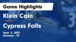 Klein Cain  vs Cypress Falls  Game Highlights - Sept. 5, 2023
