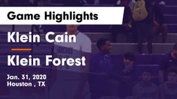 Klein Cain  vs Klein Forest  Game Highlights - Jan. 31, 2020