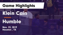 Klein Cain  vs Humble  Game Highlights - Nov. 22, 2019