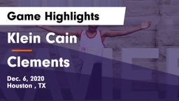 Klein Cain  vs Clements  Game Highlights - Dec. 6, 2020
