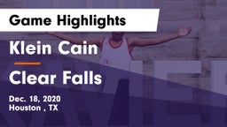 Klein Cain  vs Clear Falls  Game Highlights - Dec. 18, 2020