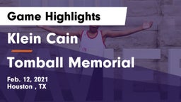 Klein Cain  vs Tomball Memorial  Game Highlights - Feb. 12, 2021