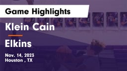 Klein Cain  vs Elkins  Game Highlights - Nov. 14, 2023