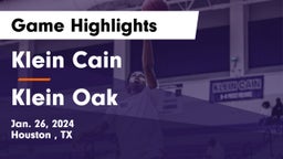Klein Cain  vs Klein Oak  Game Highlights - Jan. 26, 2024