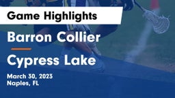 Barron Collier  vs Cypress Lake  Game Highlights - March 30, 2023