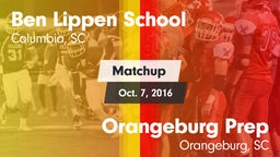 Matchup: Ben Lippen vs. Orangeburg Prep  2016