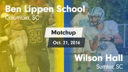 Matchup: Ben Lippen vs. Wilson Hall  2016