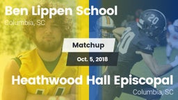 Matchup: Ben Lippen vs. Heathwood Hall Episcopal  2018