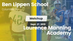 Matchup: Ben Lippen vs. Laurence Manning Academy  2019