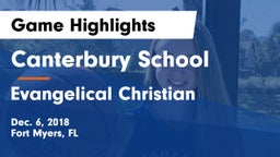 Canterbury School vs Evangelical Christian  Game Highlights - Dec. 6, 2018
