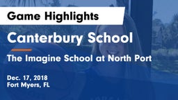 Canterbury School vs The Imagine School at North Port  Game Highlights - Dec. 17, 2018