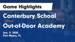 Canterbury School vs Out-of-Door Academy  Game Highlights - Jan. 9, 2020