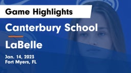 Canterbury School vs LaBelle  Game Highlights - Jan. 14, 2023