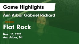 Ann Arbor Gabriel Richard  vs Flat Rock Game Highlights - Nov. 10, 2020