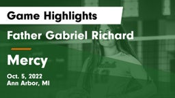 Father Gabriel Richard  vs Mercy   Game Highlights - Oct. 5, 2022