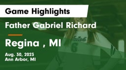 Father Gabriel Richard  vs Regina , MI Game Highlights - Aug. 30, 2023