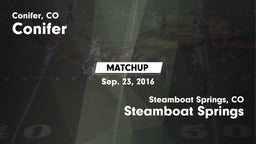 Matchup: Conifer  vs. Steamboat Springs  2016