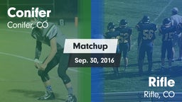 Matchup: Conifer  vs. Rifle  2016