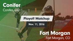 Matchup: Conifer  vs. Fort Morgan  2016