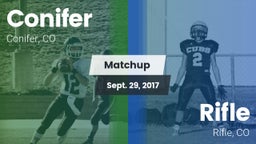 Matchup: Conifer  vs. Rifle  2017