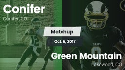 Matchup: Conifer  vs. Green Mountain  2017