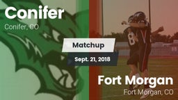Matchup: Conifer  vs. Fort Morgan  2018