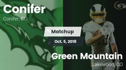 Matchup: Conifer  vs. Green Mountain  2018