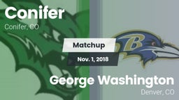 Matchup: Conifer  vs. George Washington  2018