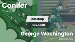 Matchup: Conifer  vs. George Washington  2018