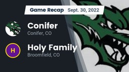 Recap: Conifer  vs. Holy Family  2022