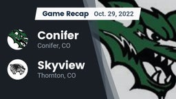 Recap: Conifer  vs. Skyview  2022